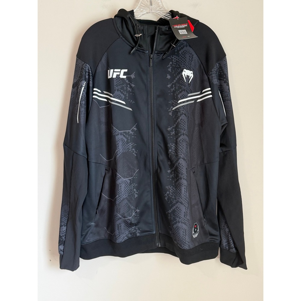 NEW UFC Venum Fight Week 2.0 Zip Up Hoodie Mens XL Authentic Fight Night Jacket